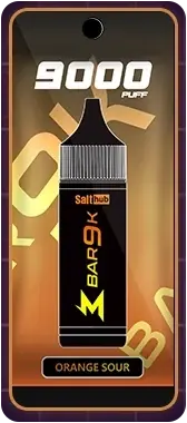 SALTHUB M Bar 9K, Orange Sour — pack, from SALTHUB's flavour chart