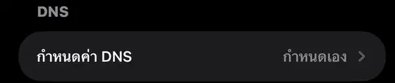 แถวกำหนดค่า DNS