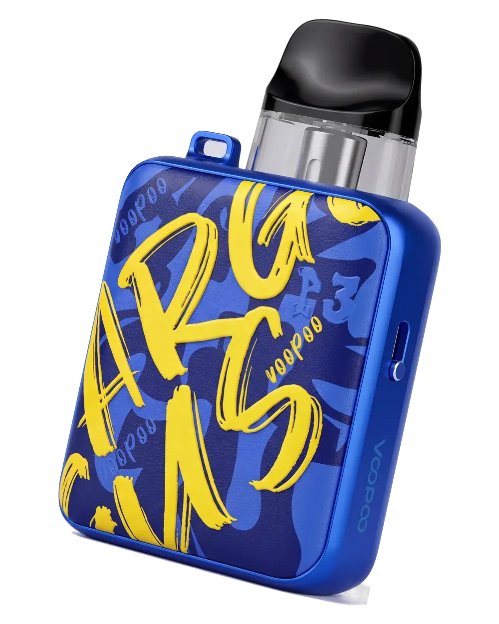 VOOPOO ARGUS P3, Blue Leather, tilted product shot