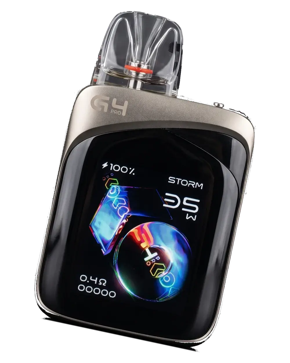 UWELL Caliburn G4 Pro KOKO, Cosmic Gray, three-quarter view