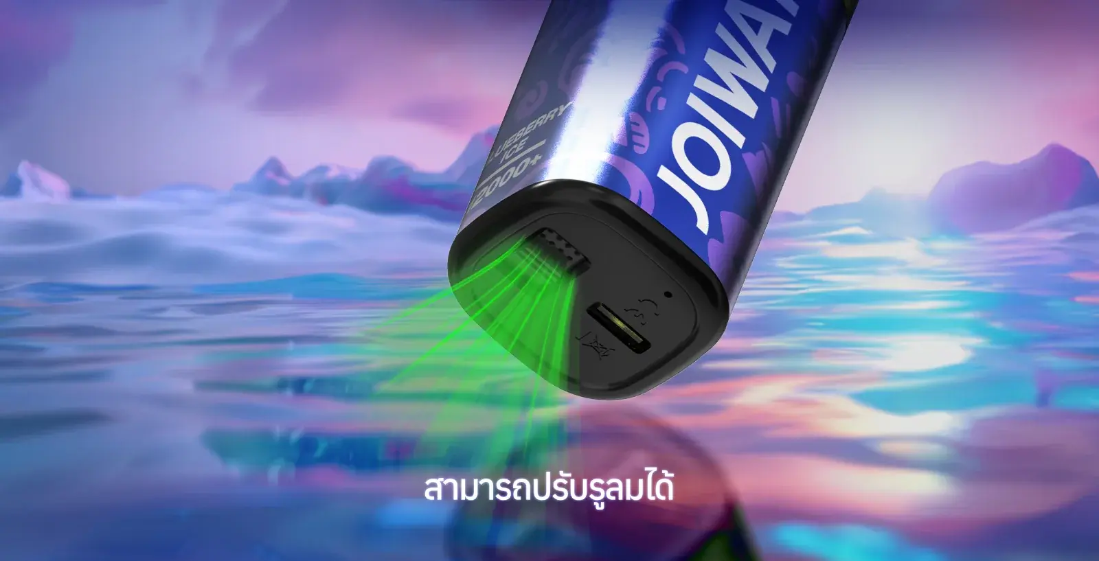 JOIWAY's F3 poster — adjustable airflow at the base