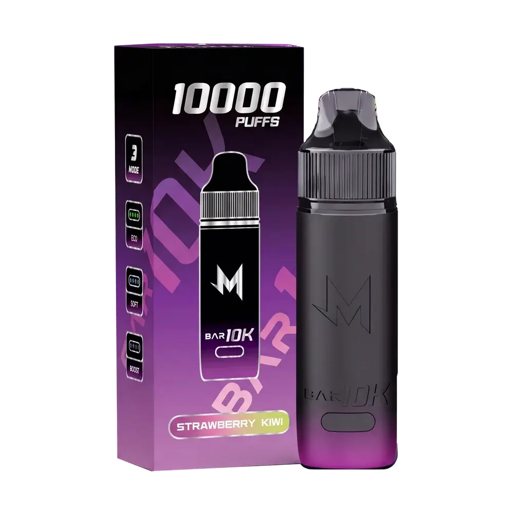 SALTHUB M Bar 10K, Strawberry Kiwi — box and device
